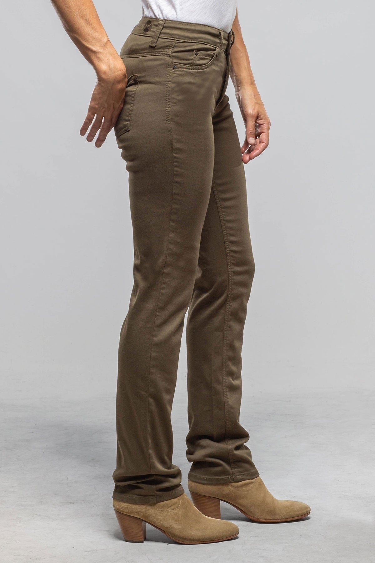 Mac Jeans MAC Dream Straight In Olive Night Ladies - Pants - Jeans