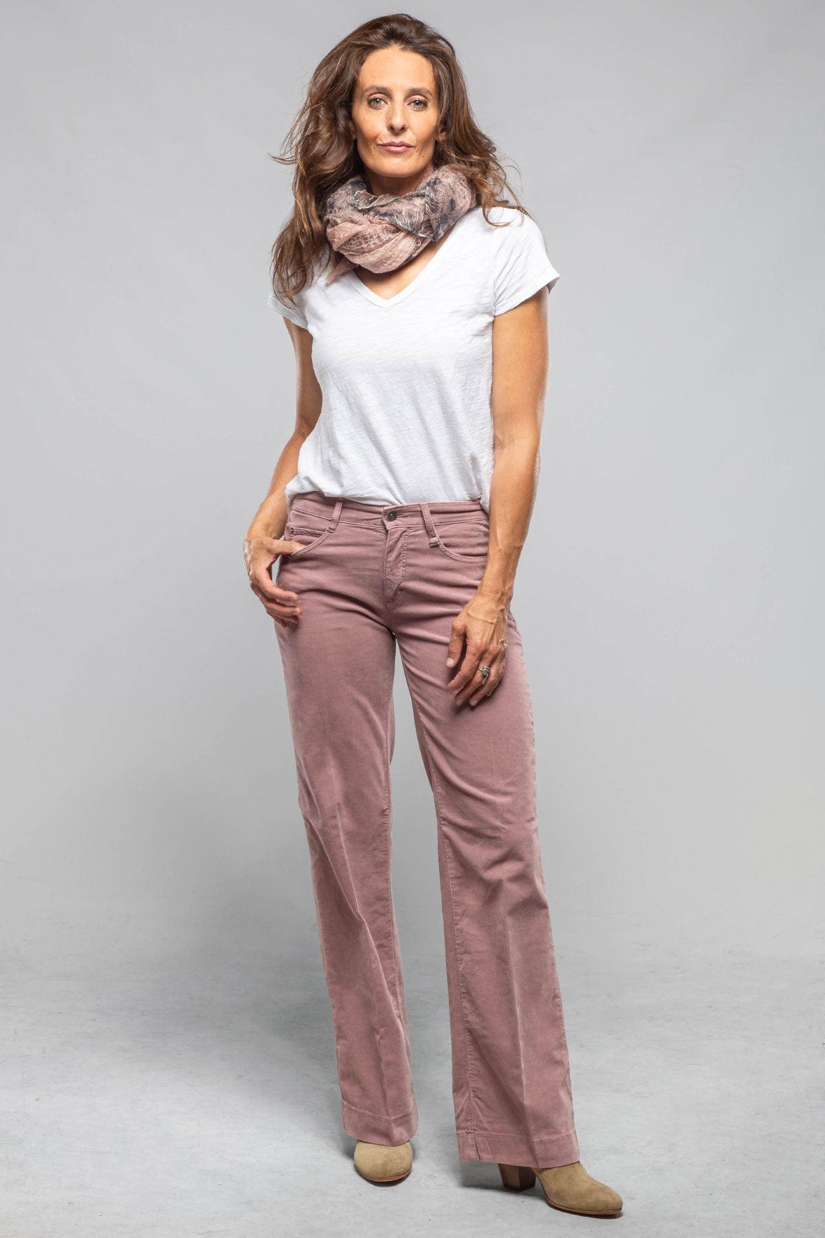 Mac Jeans MAC Dream Wide Corduroy In Autumn Rose Ladies - Pants - Jeans