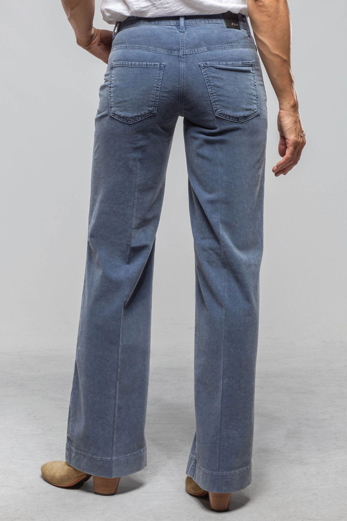 Mac Jeans MAC Dream Wide Corduroy In Grisaille Blue Ladies - Pants - Jeans