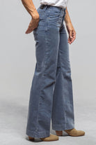 Mac Jeans MAC Dream Wide Corduroy In Grisaille Blue Ladies - Pants - Jeans