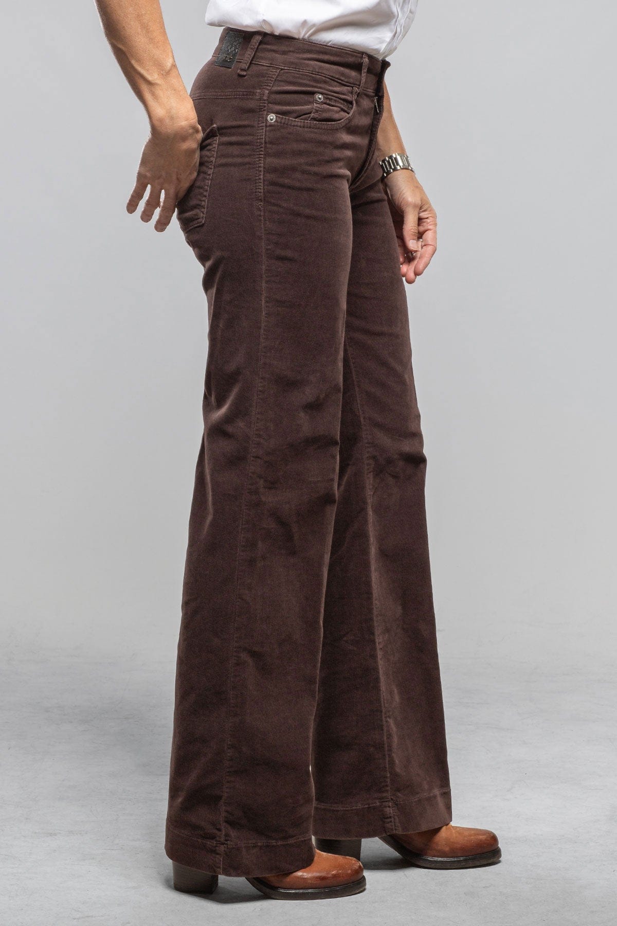 Mac Jeans MAC Dream Wide Corduroy In Truffle Brown Ladies - Pants - Jeans