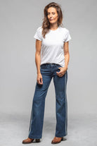 Mac Jeans MAC Dream Wide Double Galon In Super Authentic Wash Ladies - Pants - Jeans