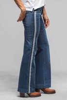 Mac Jeans MAC Dream Wide Double Galon In Super Authentic Wash Ladies - Pants - Jeans