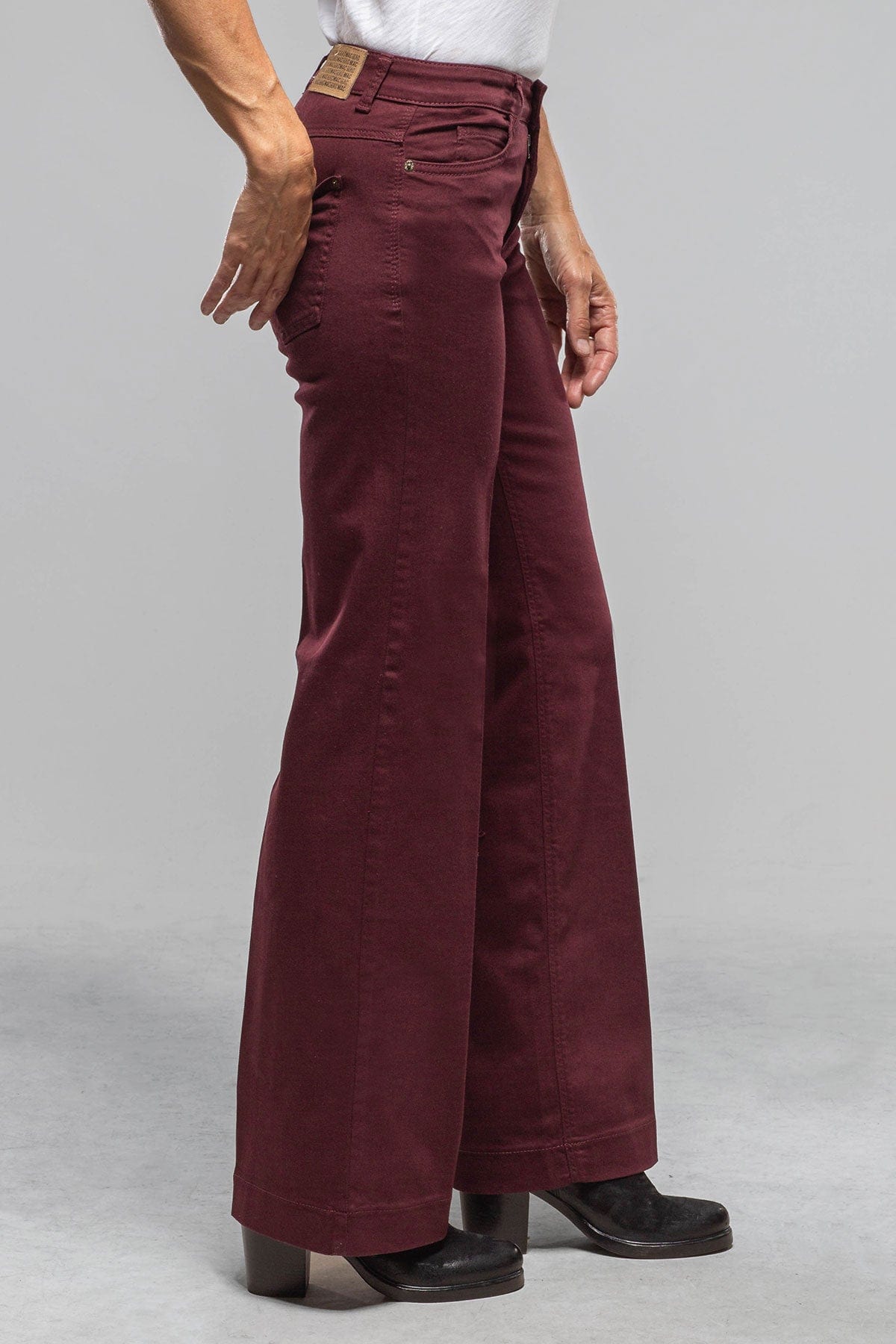 Mac Jeans MAC Dream Wide In Bordeaux Ladies - Pants - Jeans