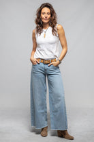 Mac Jeans MAC Nevada Superwide Parisian Flair Blue Ladies - Pants - Jeans