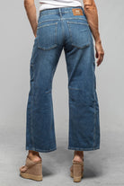 Mac Jeans MAC Ohio Barrel In Mid Blue Used Wash Ladies - Pants - Jeans