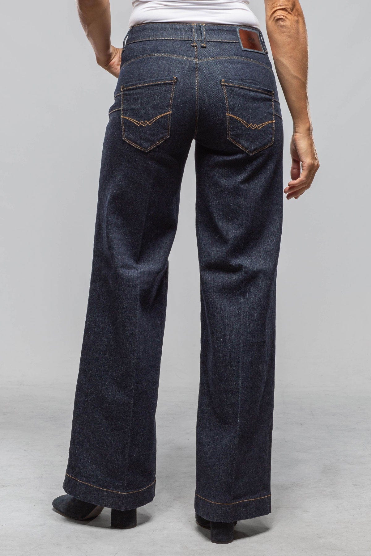 MAC Palazzo Authentic Comfort Denim In Fashion Rinsed - AXEL'S