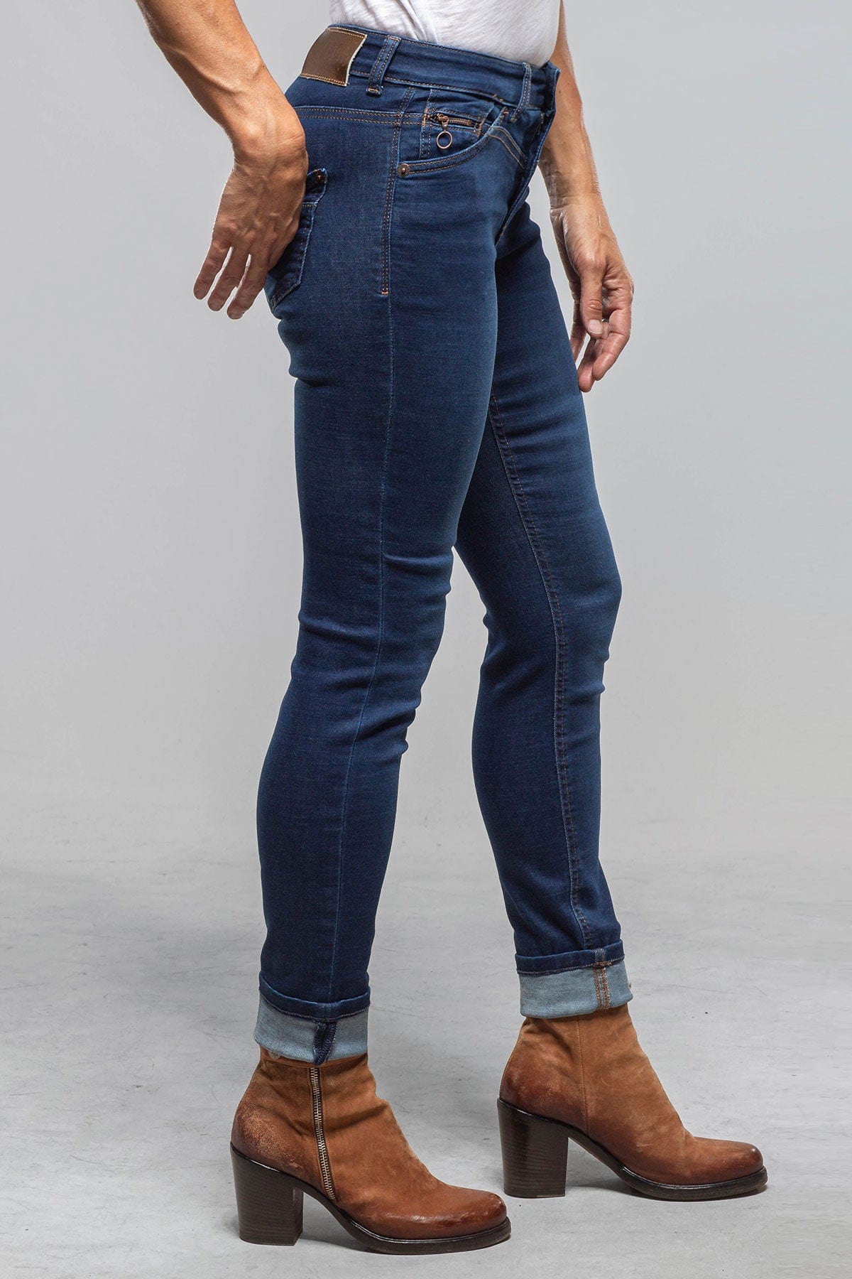 Mac Jeans MAC Rich Slim In Dark Sea Blue Ladies - Pants - Jeans
