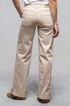 Mac Jeans MAC Wide Authentic High Stretch Gabardine In Ivory Ladies - Pants - Jeans