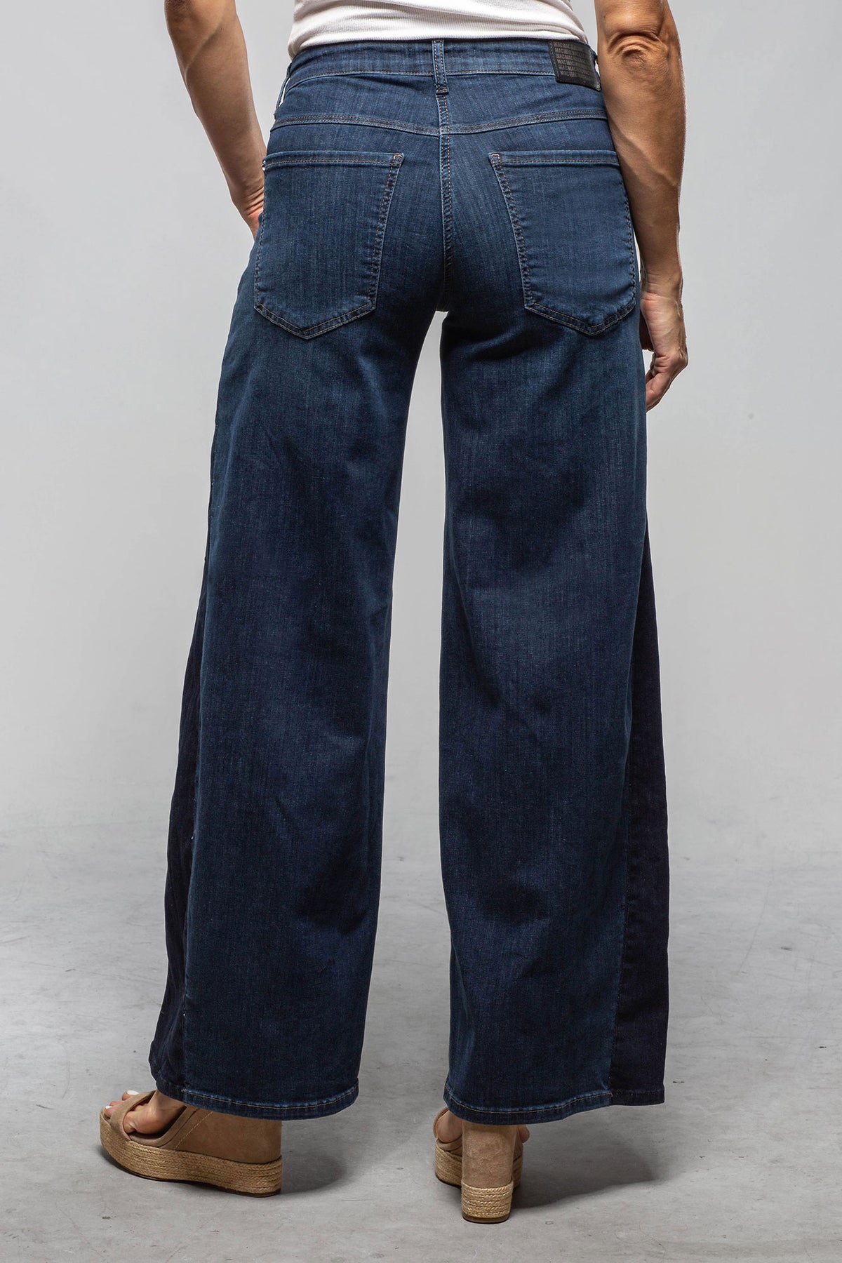 Mac Jeans MAC Wide Vedge In Dark Sky Blue Ladies - Pants - Jeans