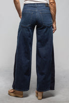Mac Jeans MAC Wide Vedge In Dark Sky Blue Ladies - Pants - Jeans