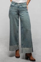 Mac Jeans Nevada Superwide Greenblue Ladies - Pants - Jeans