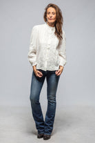 Ellie Eyelet Blouse In Off White - AXEL'S