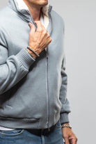 Mandelli Freeman Cashmere Mink Jacket In Light Blue Mens - Outerwear - Cloth