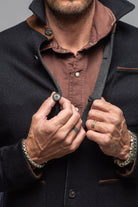 Manto Absaroka Cashmere Jacket In Navy Mens - Outerwear - Cloth