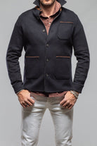 Manto Absaroka Cashmere Jacket In Navy Mens - Outerwear - Cloth