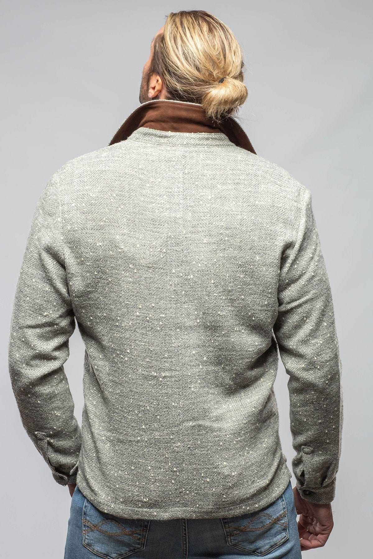 Bitterroot Donegal Overshirt In Grey - AXEL'S