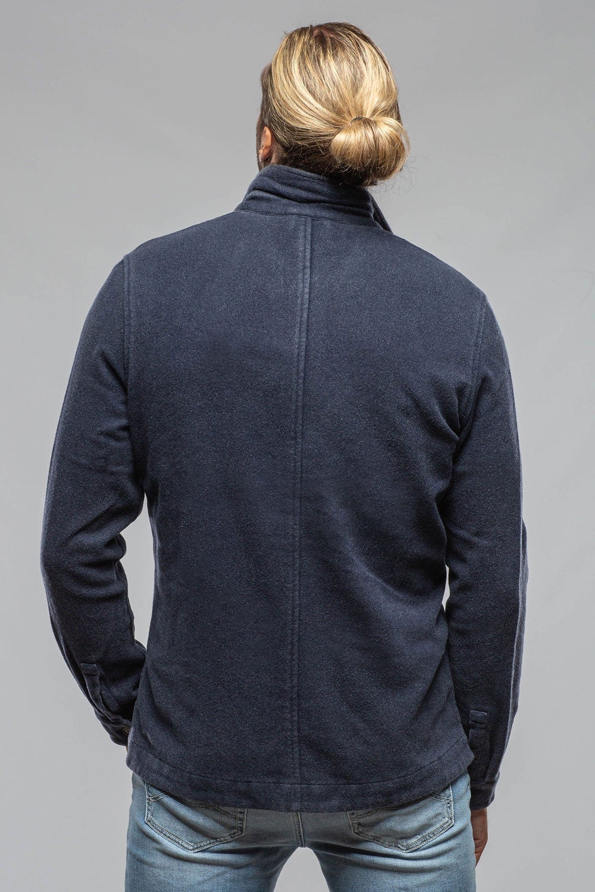 Calderwood Garment Dyed Shirt Jacket In Blue - AXEL'S