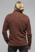 Calderwood Garment Dyed Shirt Jacket In Chocolate - AXEL'S