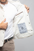 Cayuse Corduroy Jacket With Knit Sleeve In Cream - AXEL'S