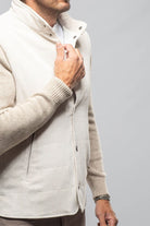 Cayuse Corduroy Jacket With Knit Sleeve In Cream - AXEL'S
