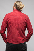 Manto McBride Moto Jacket In Burgundy Mens - Outerwear - Leather