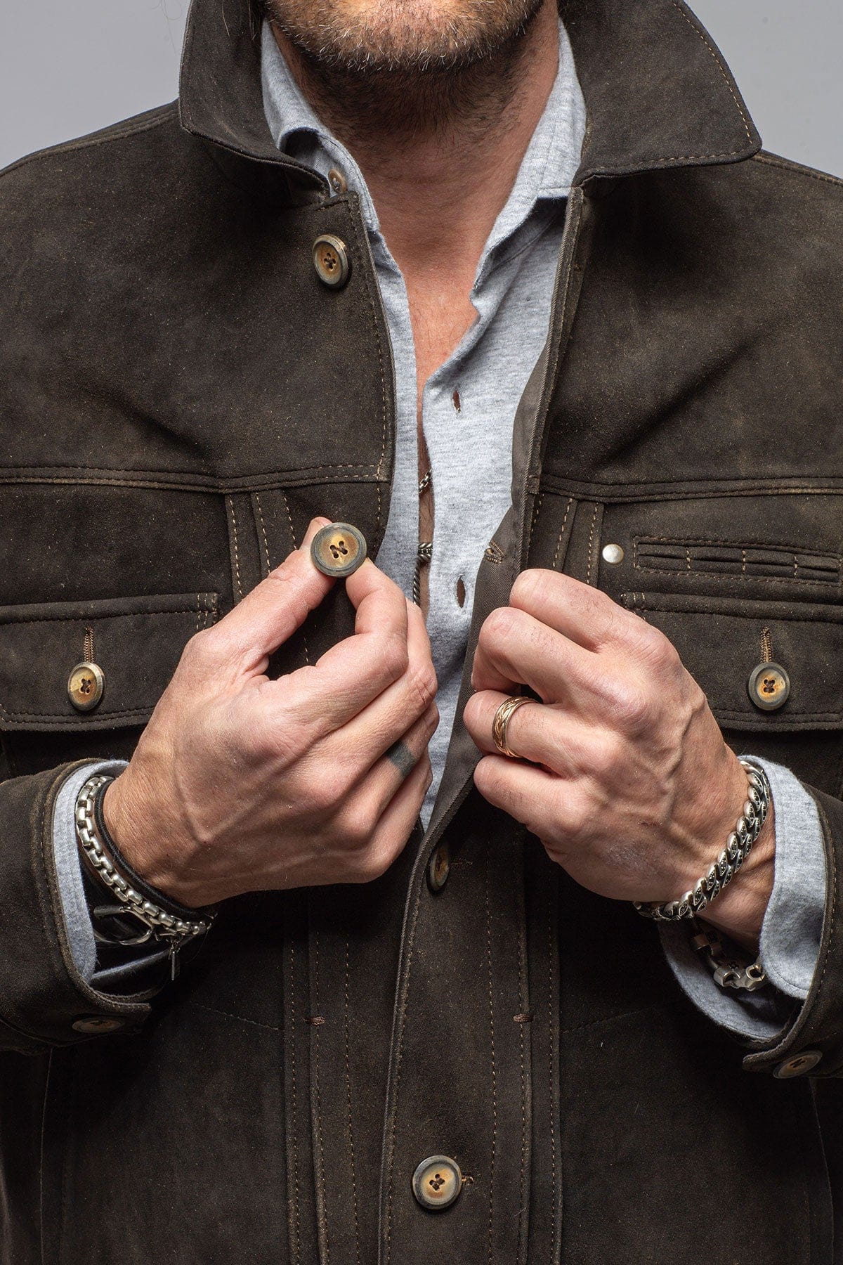 Meindl Dawson Deerskin Jacket Mens - Outerwear - Leather