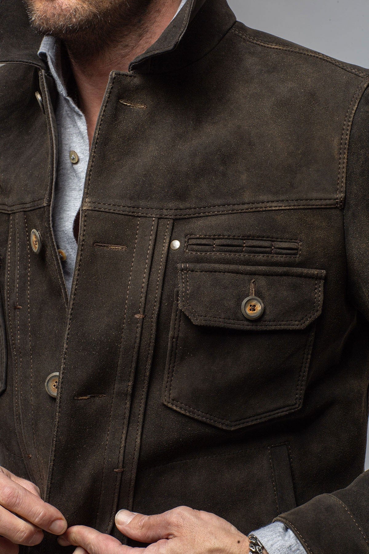 Meindl Dawson Deerskin Jacket Mens - Outerwear - Leather