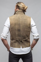 Meindl Trapp Notch Collared Vest In Vintage Grey Mens - Outerwear - Leather