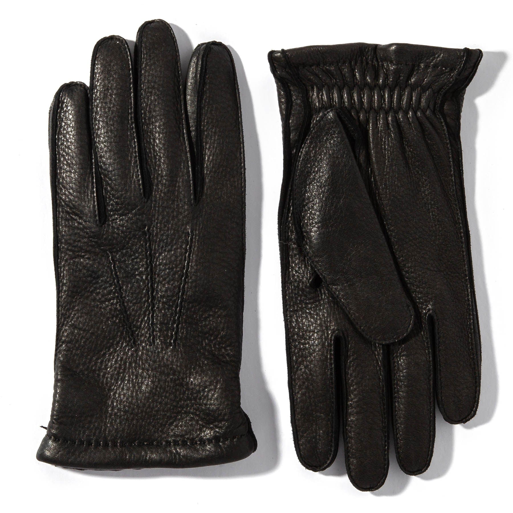 Bozeman Deerskin Gloves In Black - AXEL'S