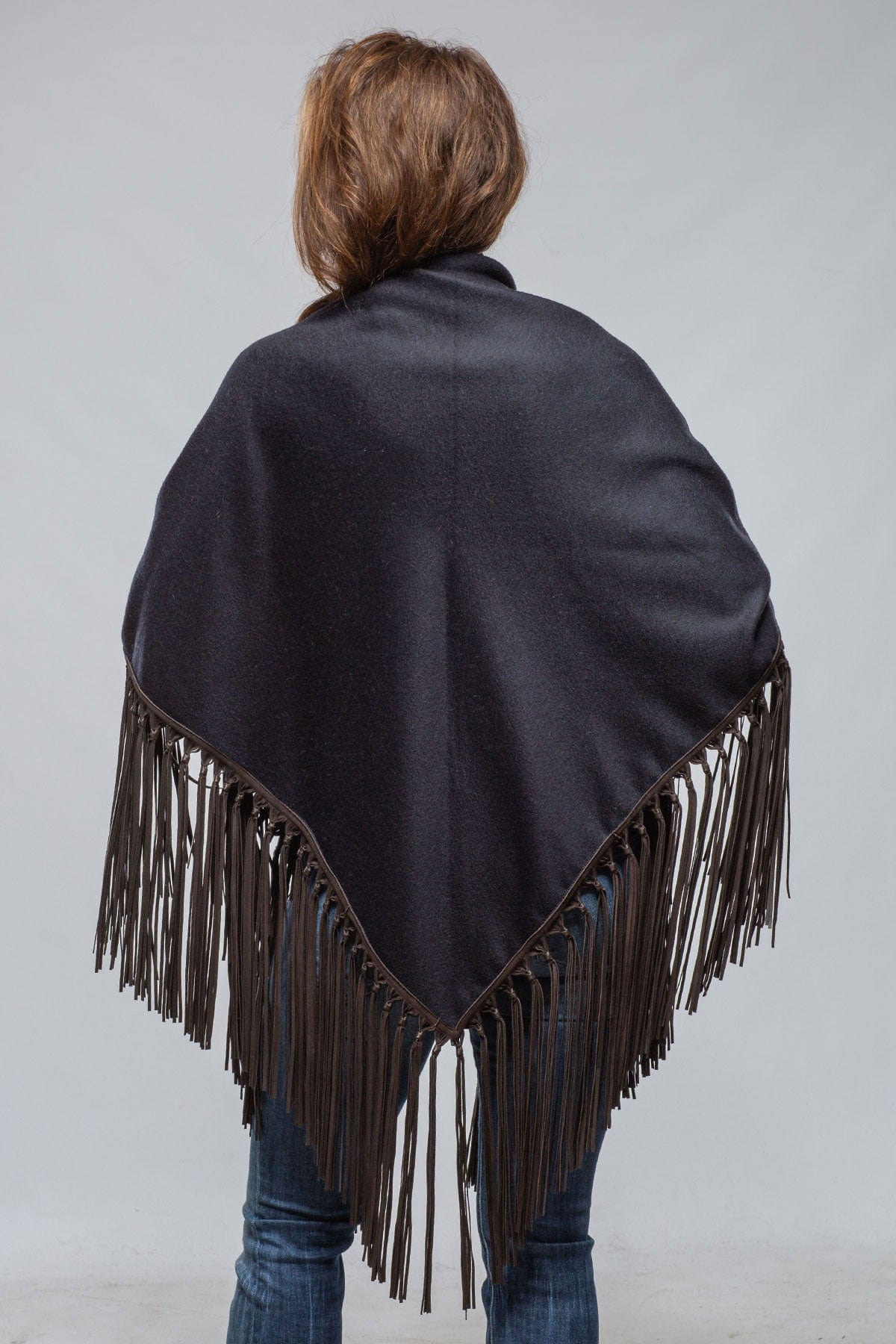 Miraggio Ponderosa Reversible Cashmere Fringe Shawl In