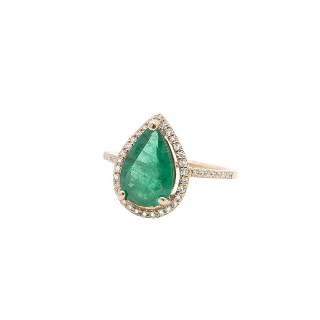 Emerald Nectar & Diamond Ring – AXEL'S