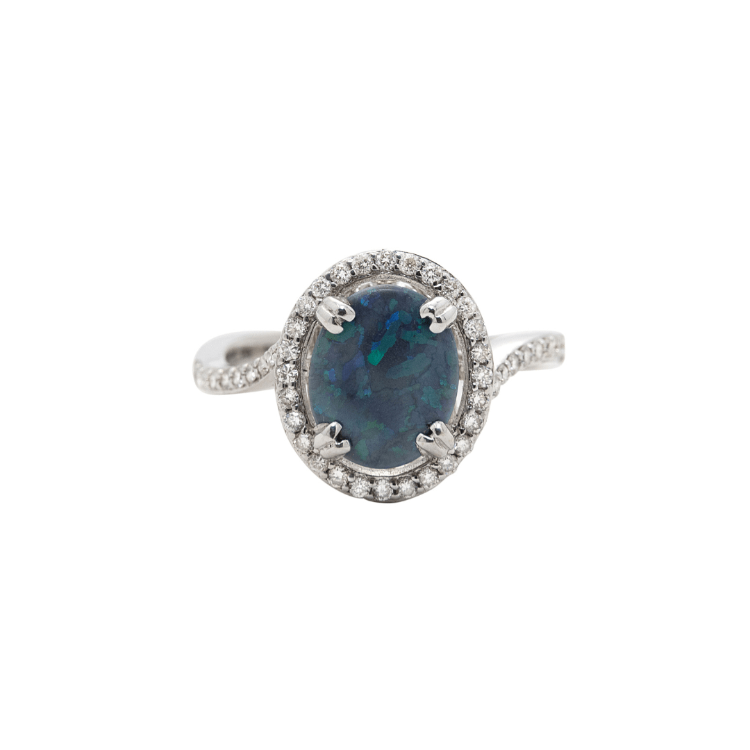 Sacred Oasis Opal & Diamond Ring - AXEL'S