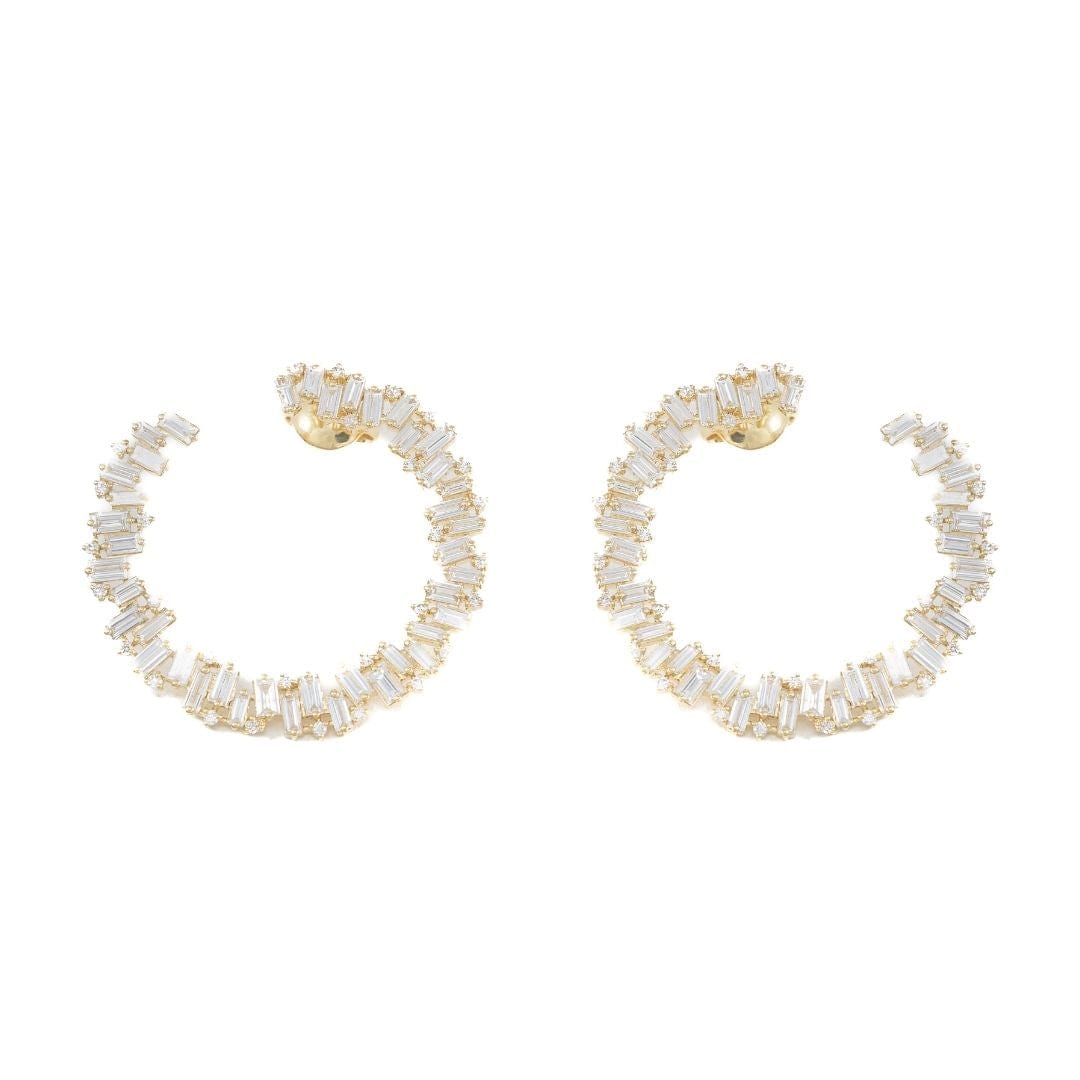 Yellow Gold & Diamond Thrill Earrings - AXEL'S