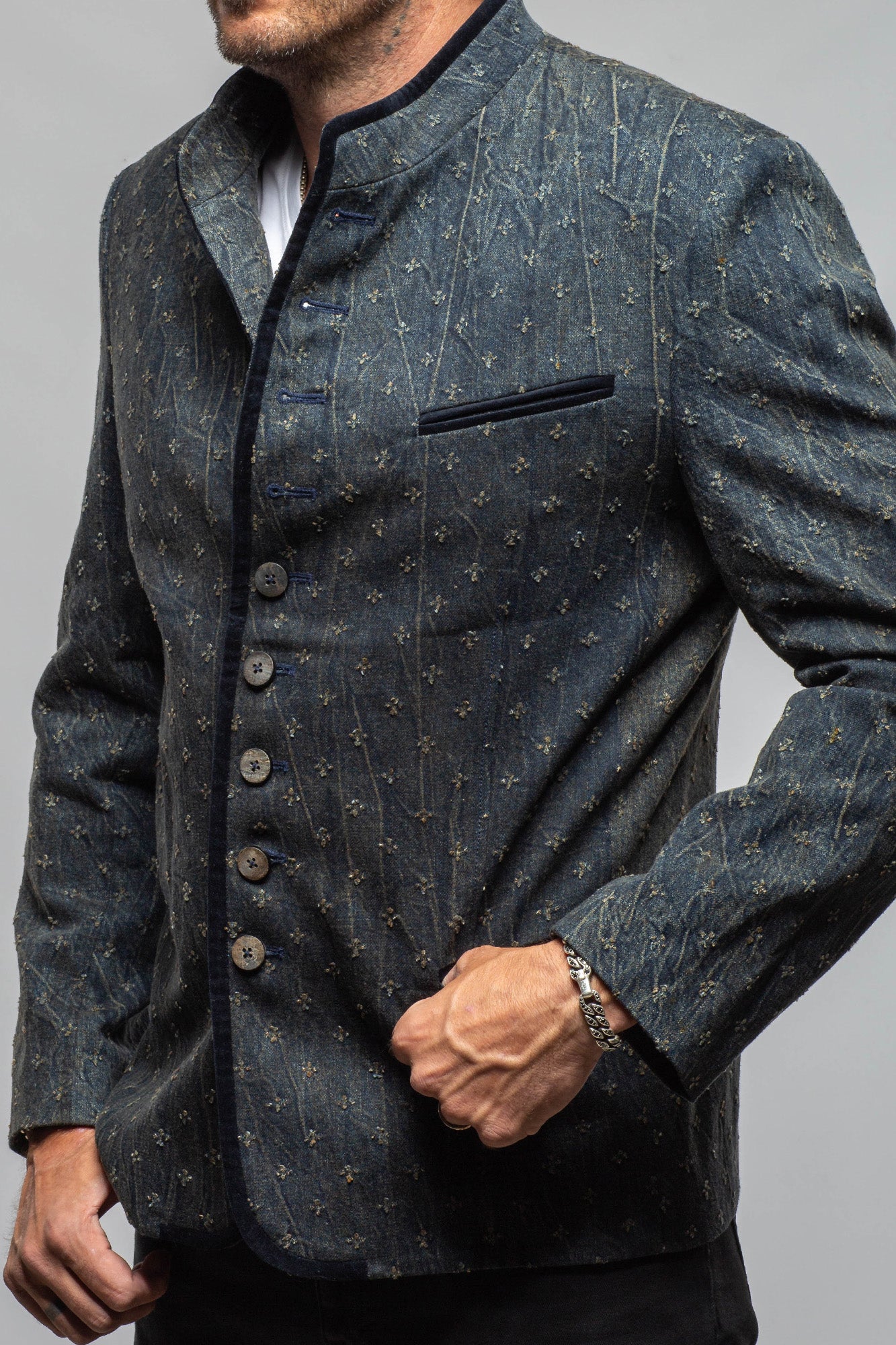 Mothwurf Anthorn Jacket In Denim Mens - Tailored