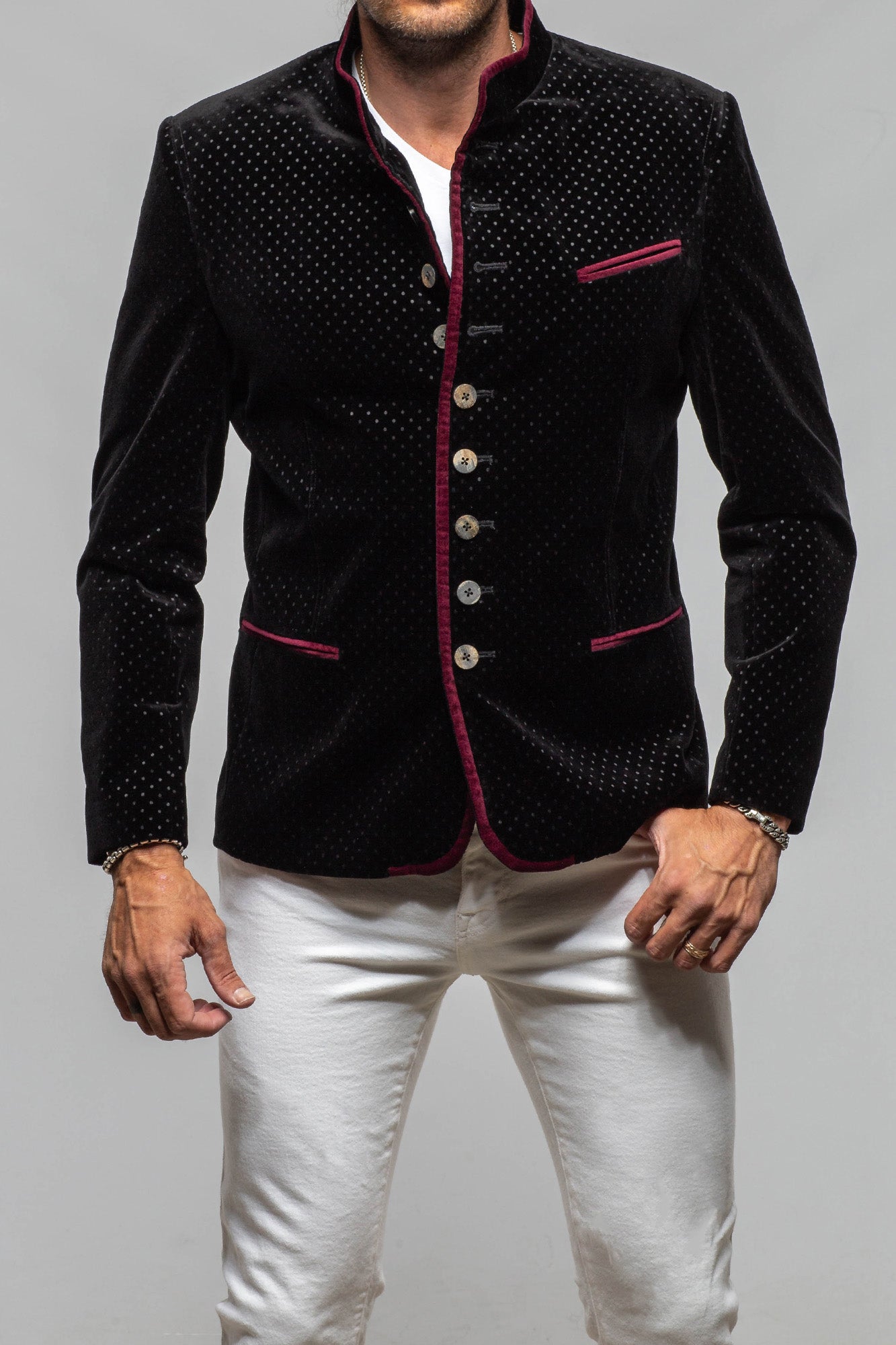 Mothwurf Belltone Velvet Jacket In Black Mens - Tailored