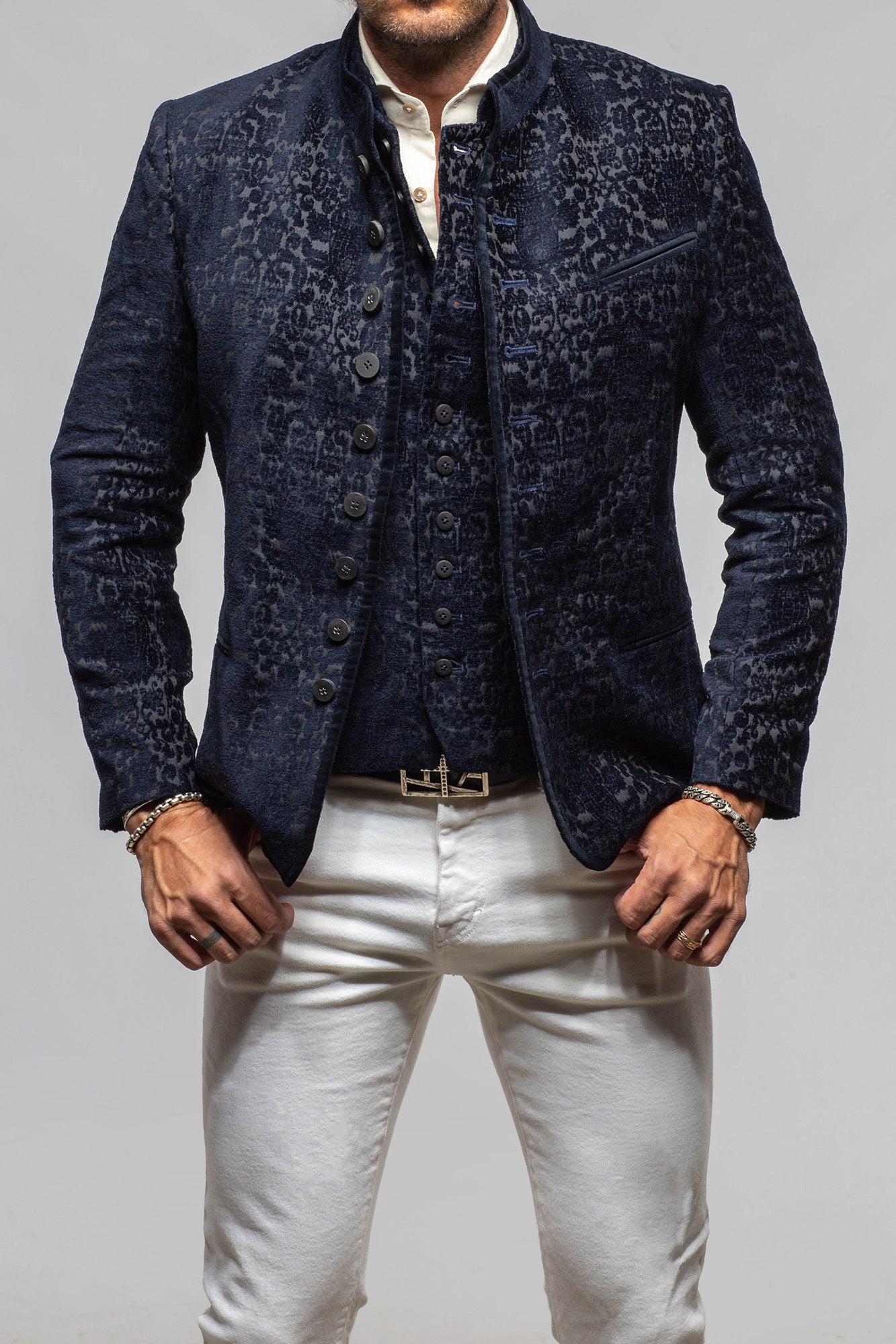 Dellmont Jacket In Blue Marine - AXEL'S