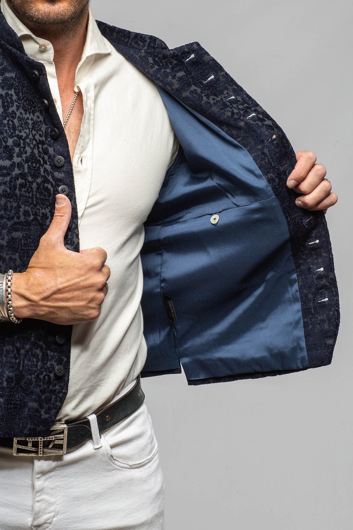 Tanner Vest In Marine - AXEL'S