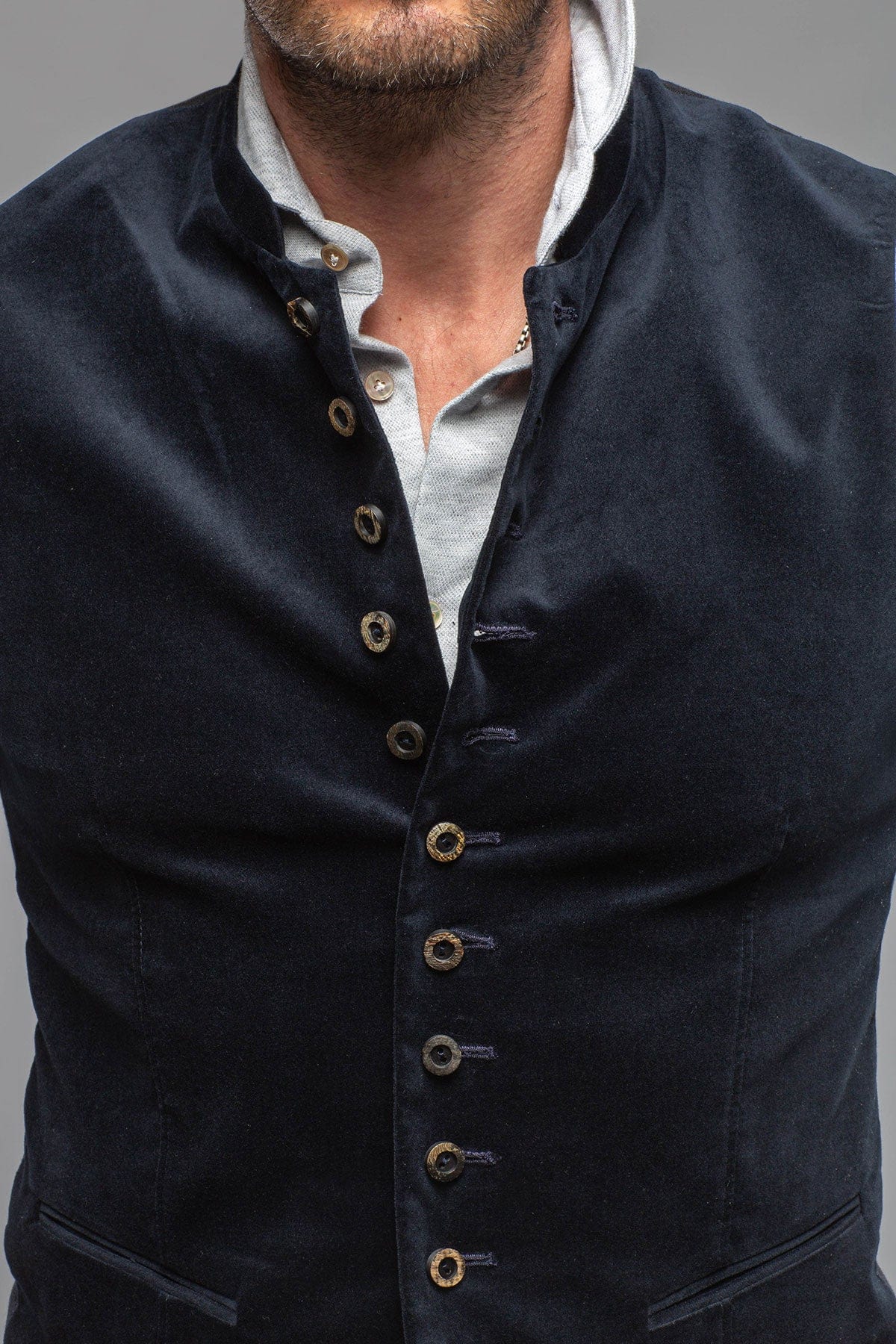 Motwurf Lalo Vest In Marine | Mens - Tailored - Vests
