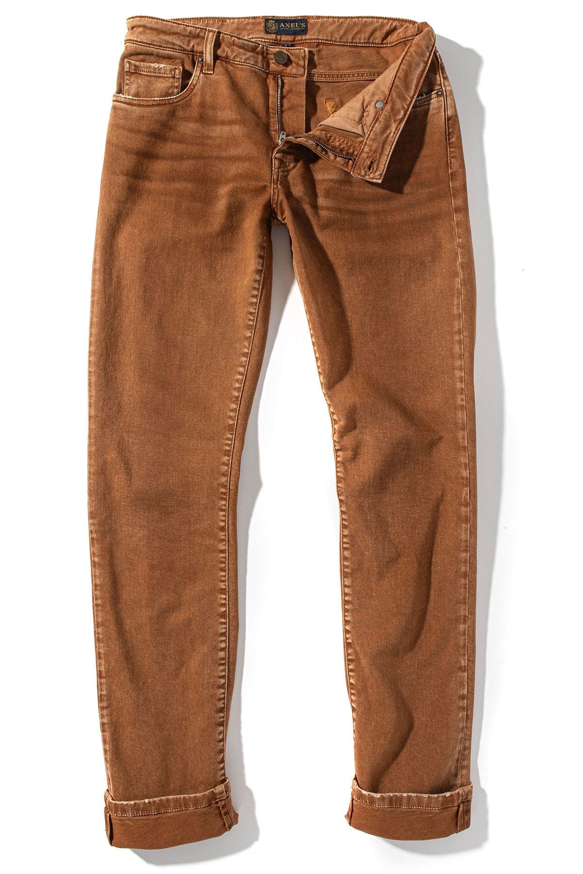 Axel's Premium Denim Silverton Worn-In Slim Denim In Ruggine | Mens - Pants - 5 Pocket