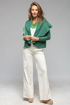 Margot Cashmere Open Cardigan In Emerald - AXEL'S