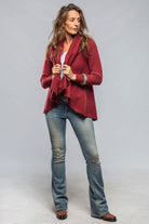 Margot Cashmere Open Cardigan In Rust - AXEL'S