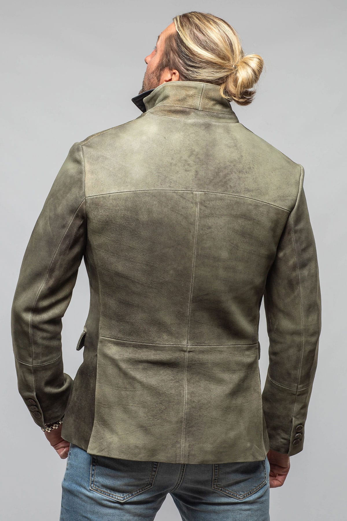 Red Stone Collection Atwater Break Blazer In Verde Mens - Outerwear - Leather