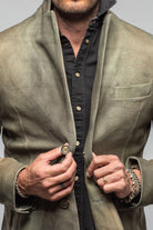 Red Stone Collection Atwater Break Blazer In Verde Mens - Outerwear - Leather