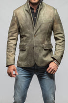 Red Stone Collection Atwater Break Blazer In Verde Mens - Outerwear - Leather