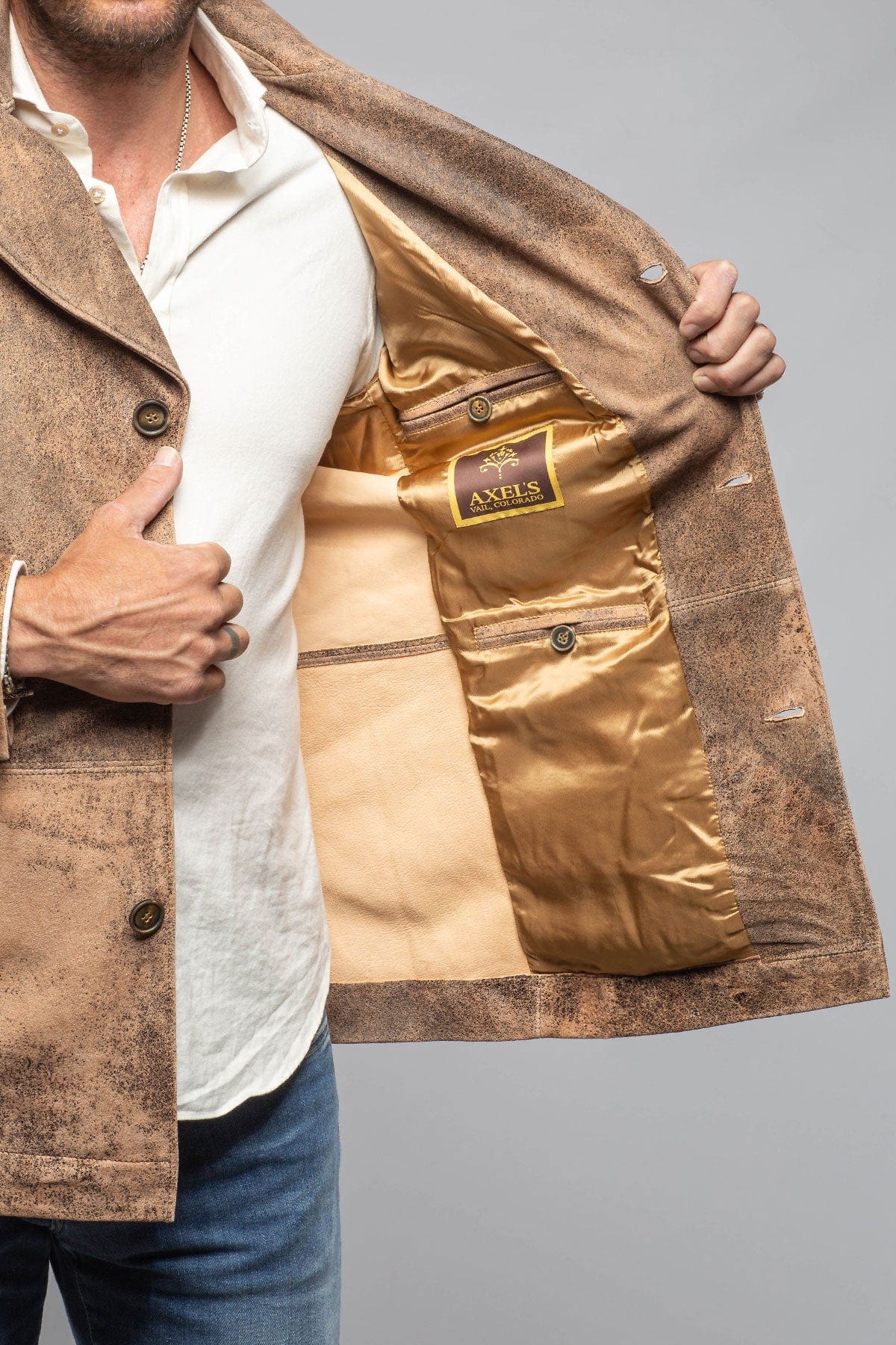 Austria II Distressed Suede Coat - AXEL'S