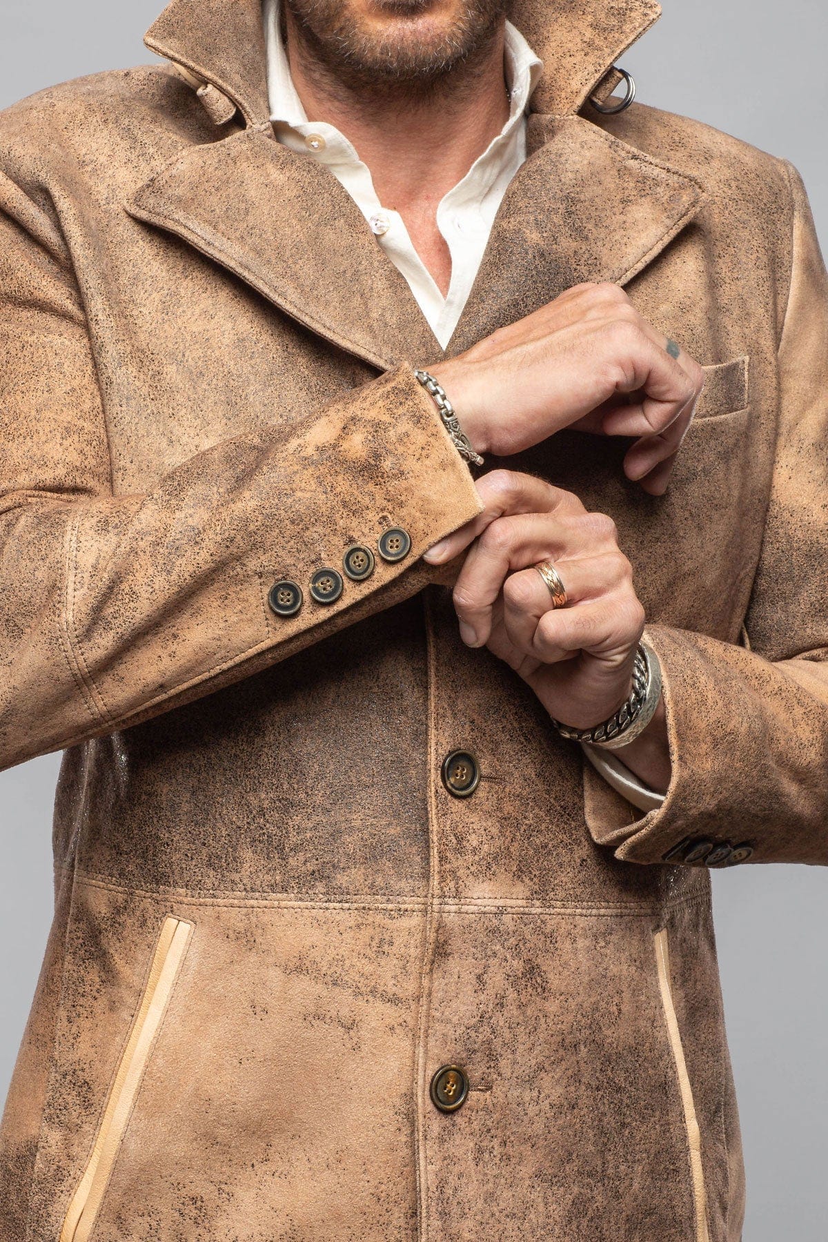 Austria II Distressed Suede Coat - AXEL'S