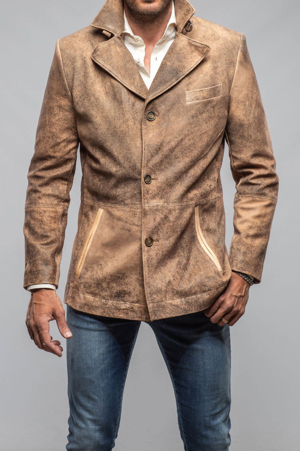 Austria II Distressed Suede Coat - AXEL'S