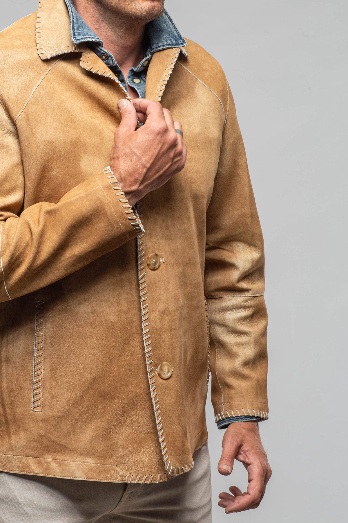 Red Stone Collection Autodromo Nazionale Monza In Palomino Mens - Outerwear - Leather