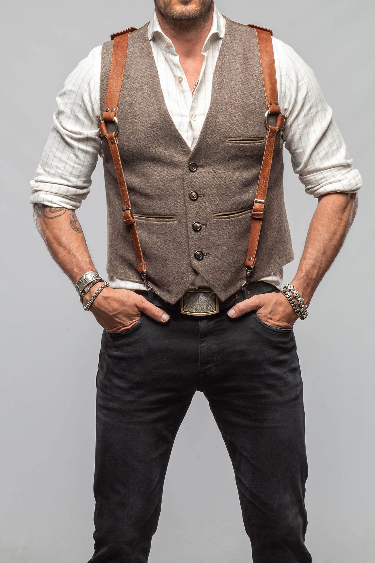 Red Stone Collection | Cheyenne Suspenders | Axel's of Vail